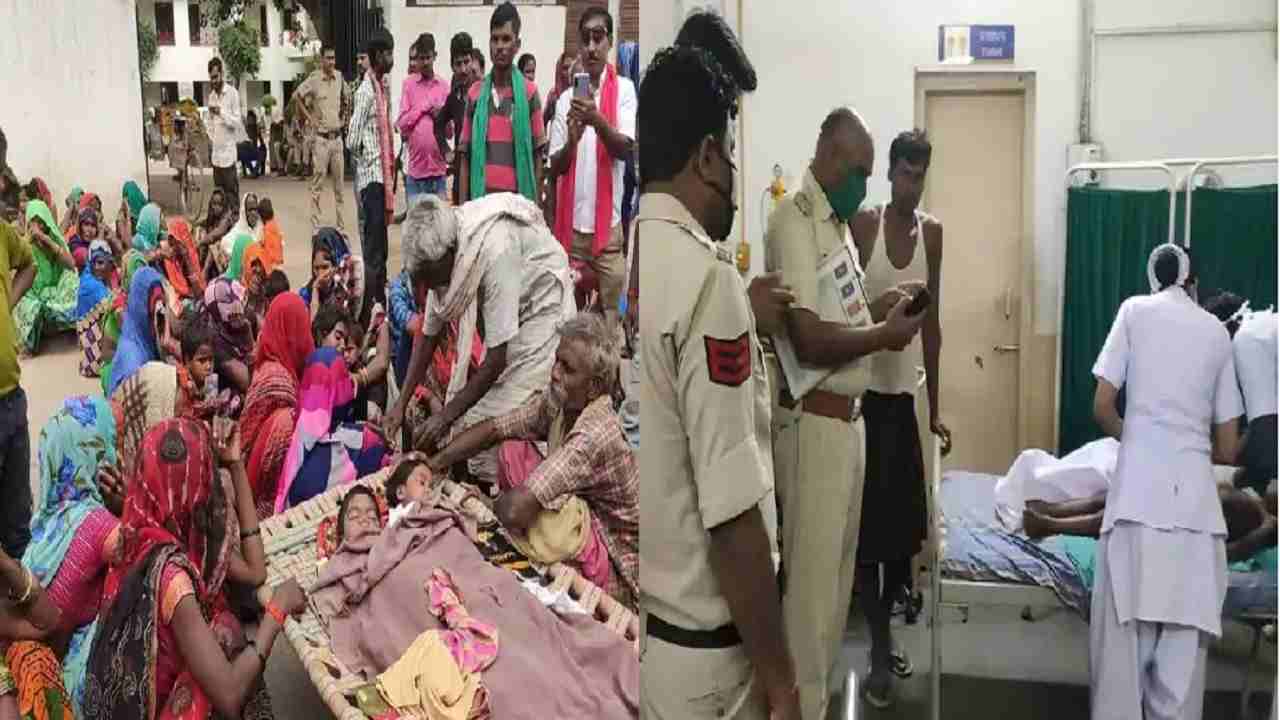 सड़क के अधूरे निर्माण ने ली दो बच्चों की जान, परिजनों ने जाम किया चित्रकूट-सतना हाइवे